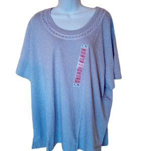 Gray Top Size 3X NEW NWT